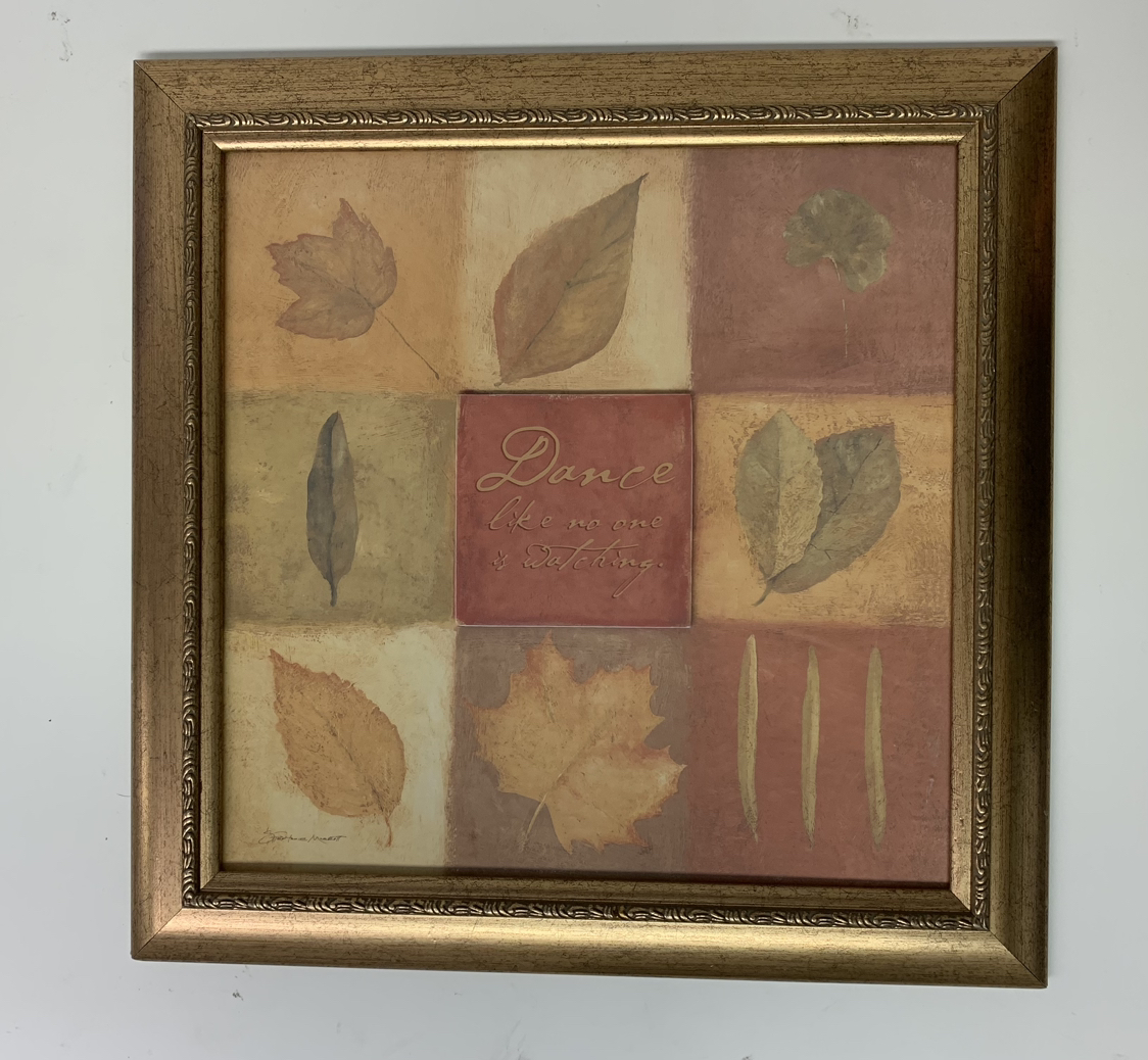 Framed Leaf Print - 15" x 15" x 0.5" thumbnail