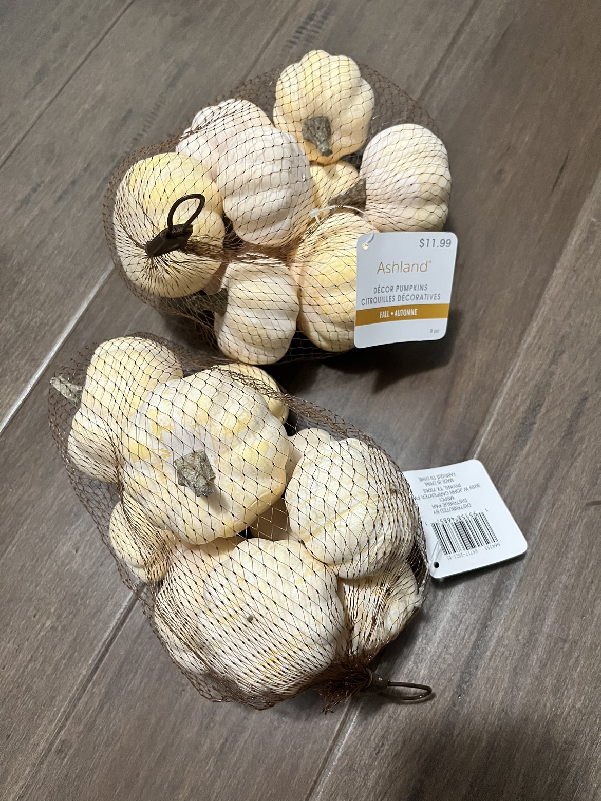 2 sets of Ashland Fall decor pumpkins thumbnail