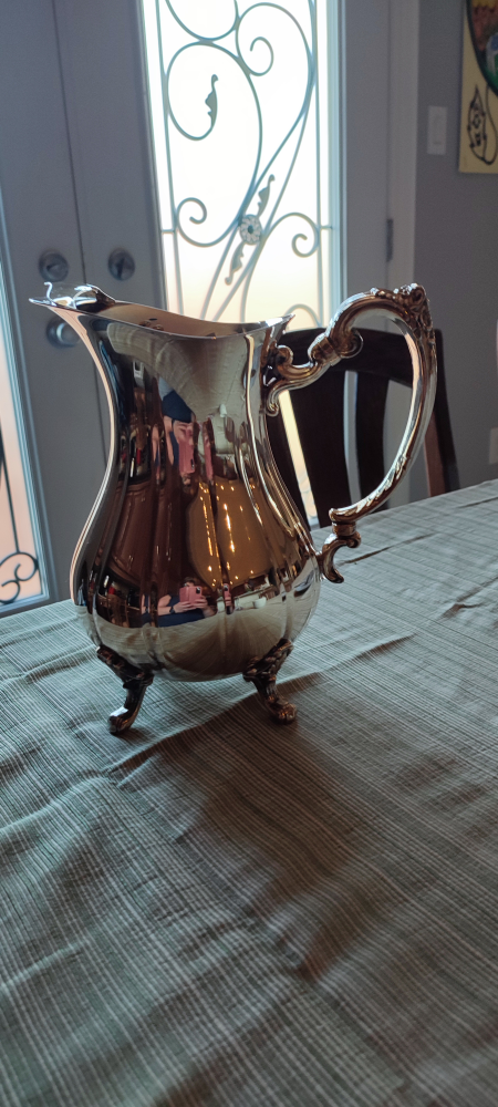 silver pitcher