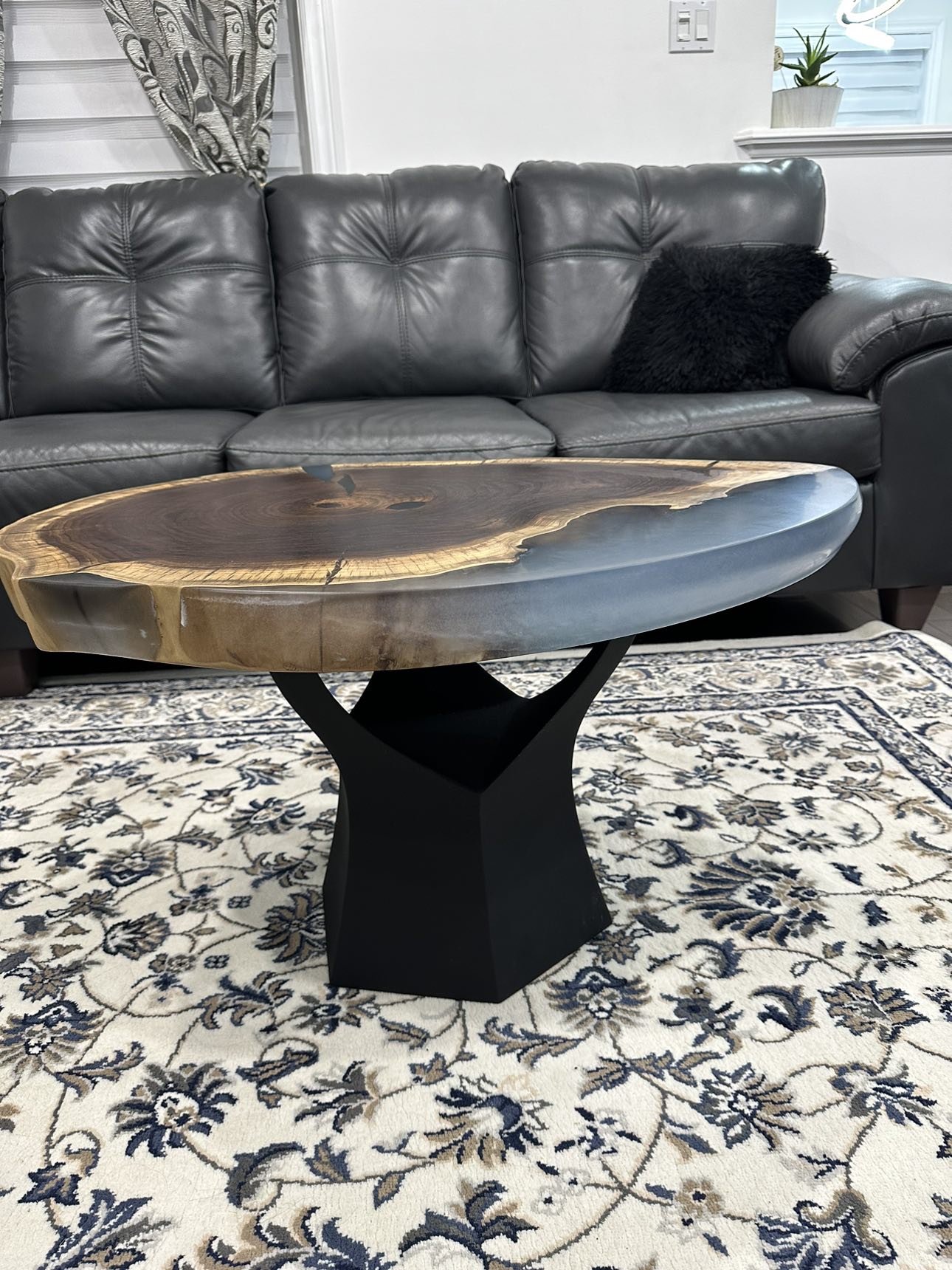 Resin coffee table