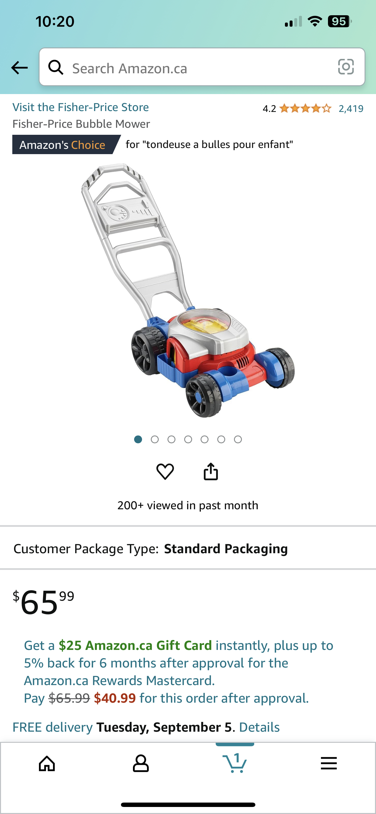 Fisher-price  bubble mower image indicator(3)