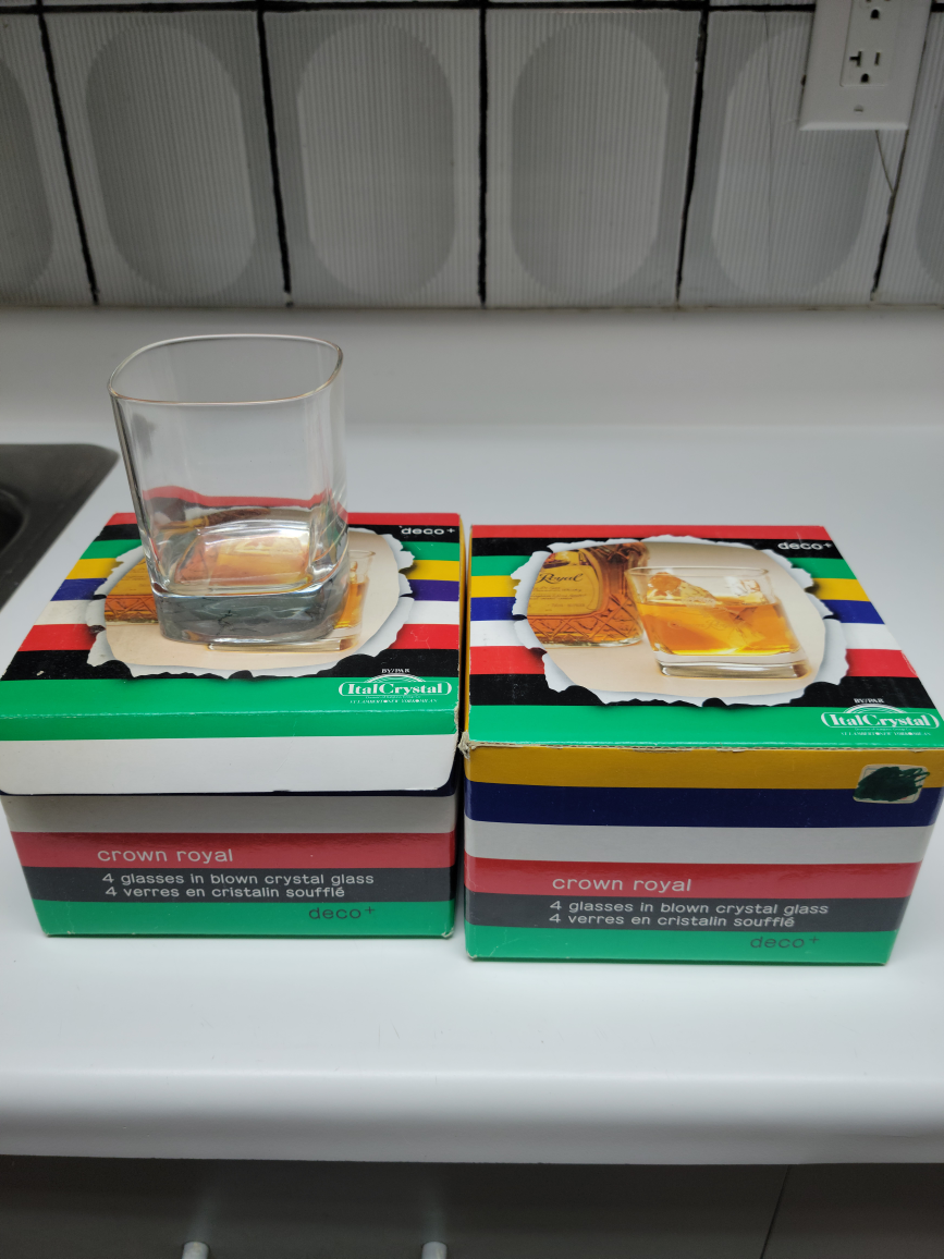 2 sets of rock glasses