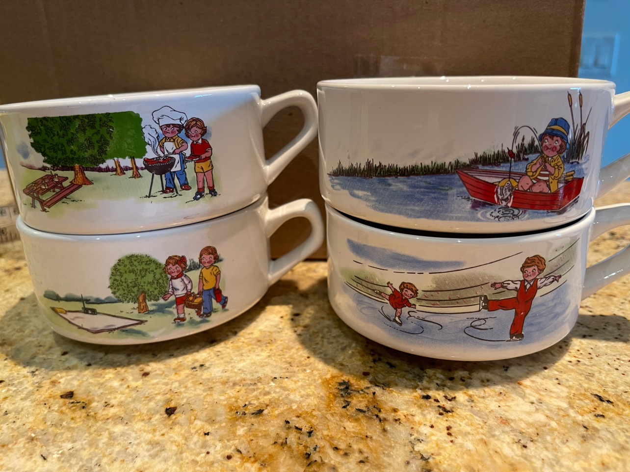 Vintage Campbells soup bowls