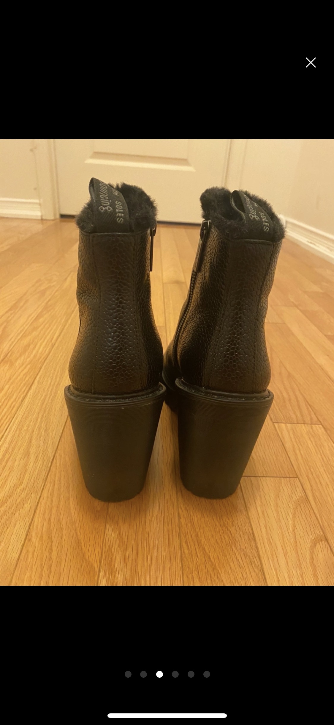 BRAND NEW EXCLUSIVE DR. MARTENS HEELED BOOTS WITH FUR LINING - photo 3