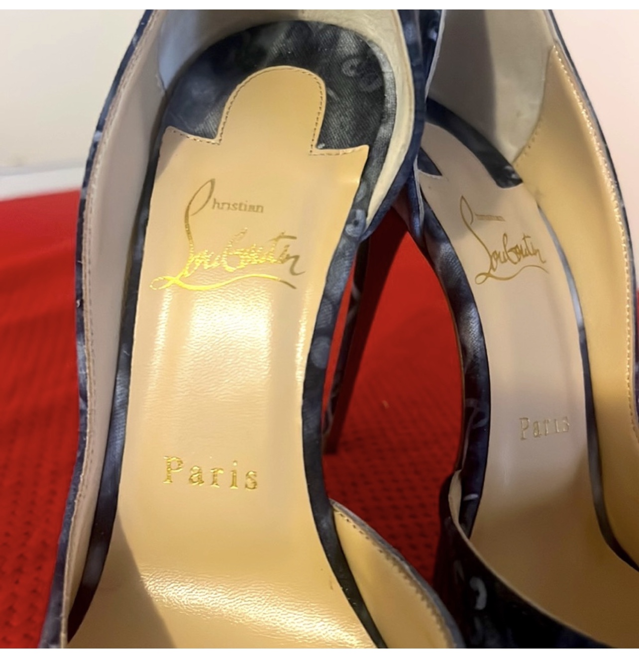 Christian Louboutin Tri-Colour Denim Pumps image indicator(6)