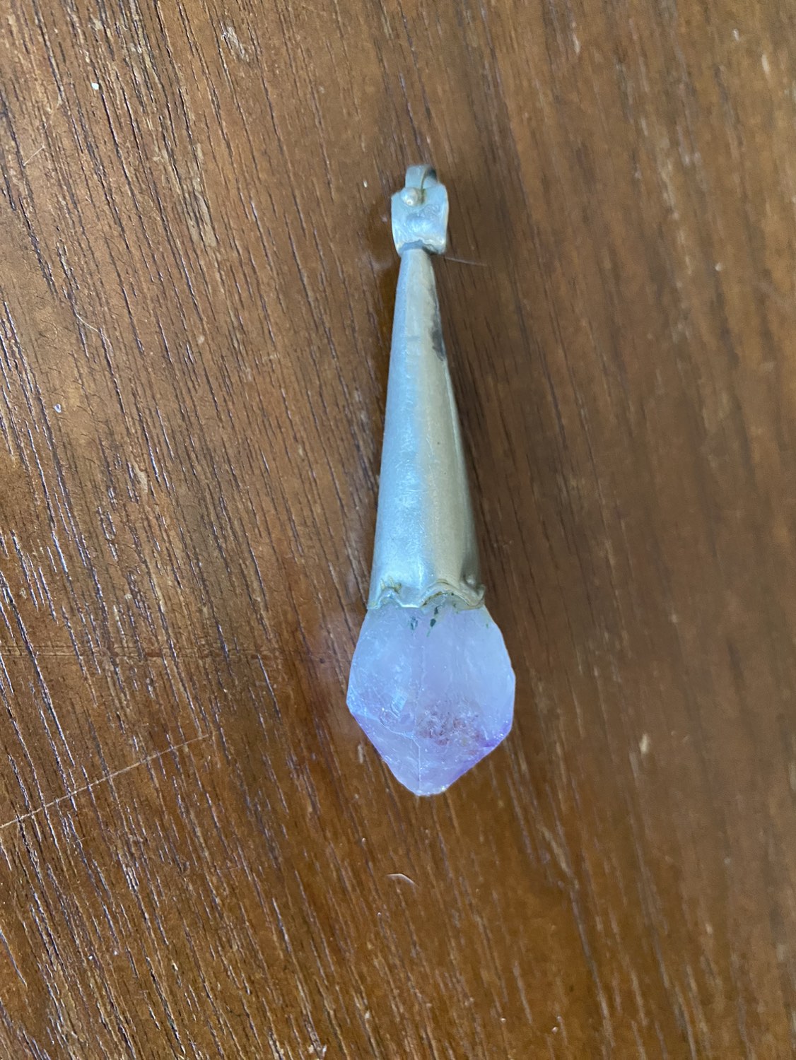 Amethyst pendant in pure 925 sterling silver image indicator(2)