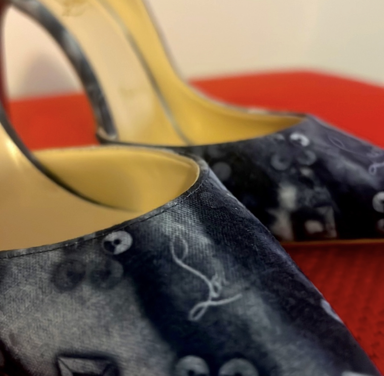 Christian Louboutin Tri-Colour Denim Pumps image indicator(4)