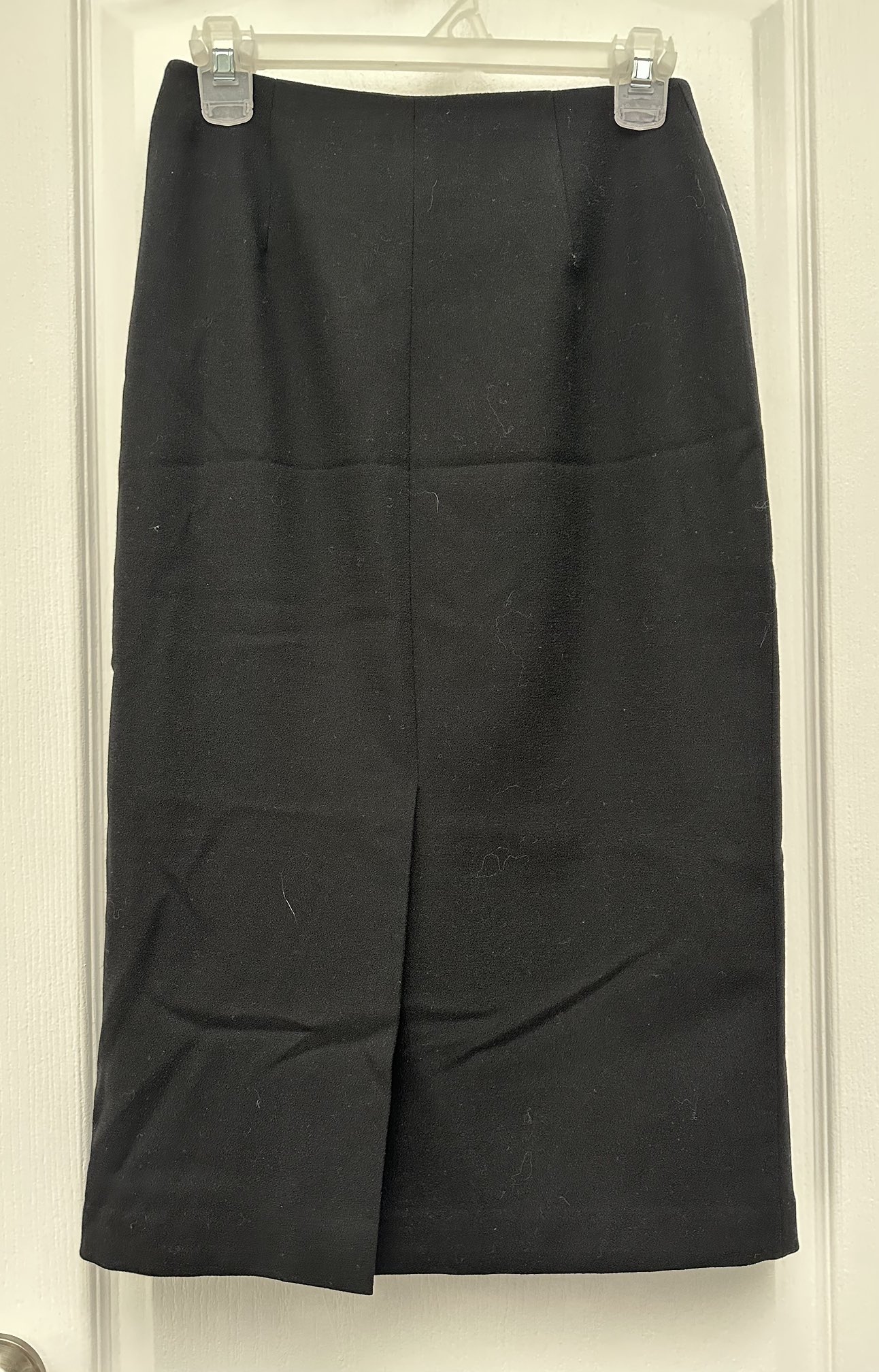 Laura Louben Black Wool Wrap Skirt image indicator(2)