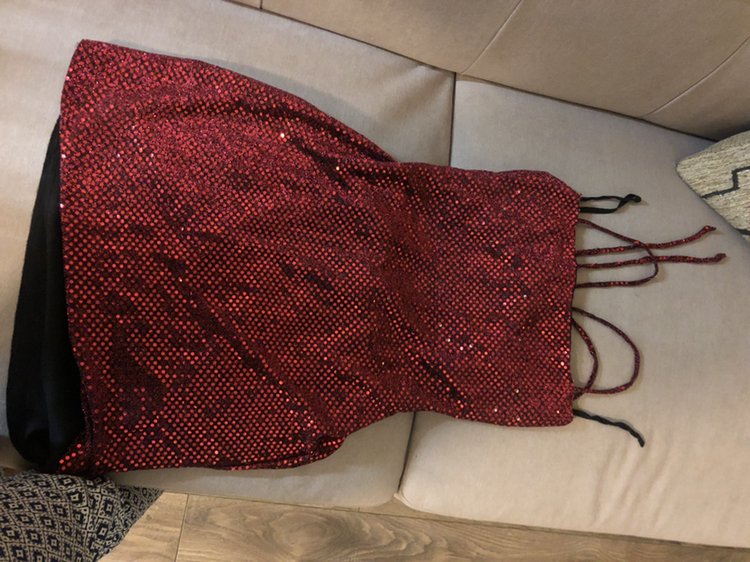 Red party dress #freecycle thumbnail