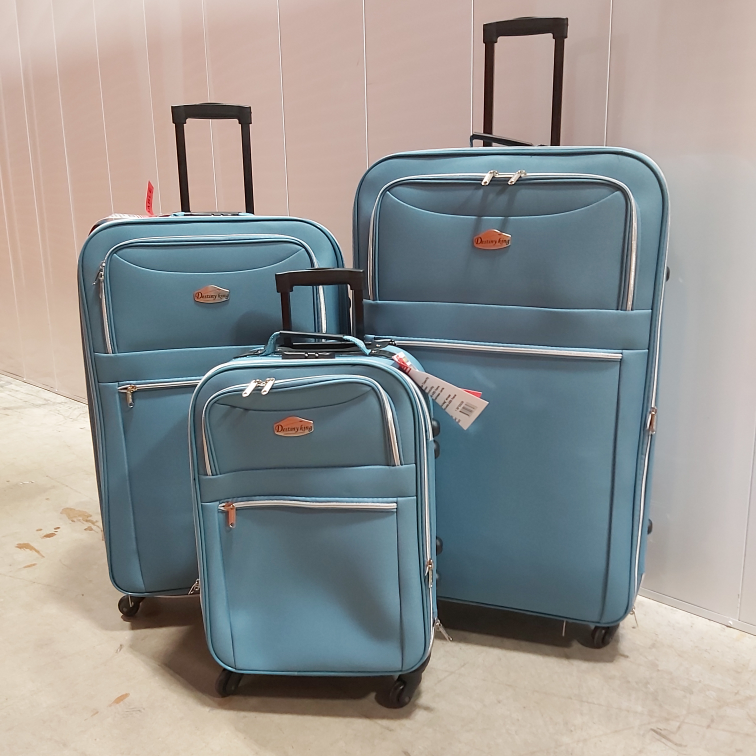 NEW 3 Pieces Luggage Softside Travel Baggage Large Medium Small image indicator(4)