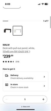 IKEA MALM DESK - photo 2