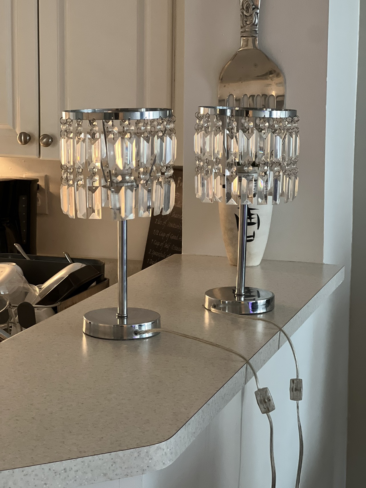 2 Chrystal lamps thumbnail