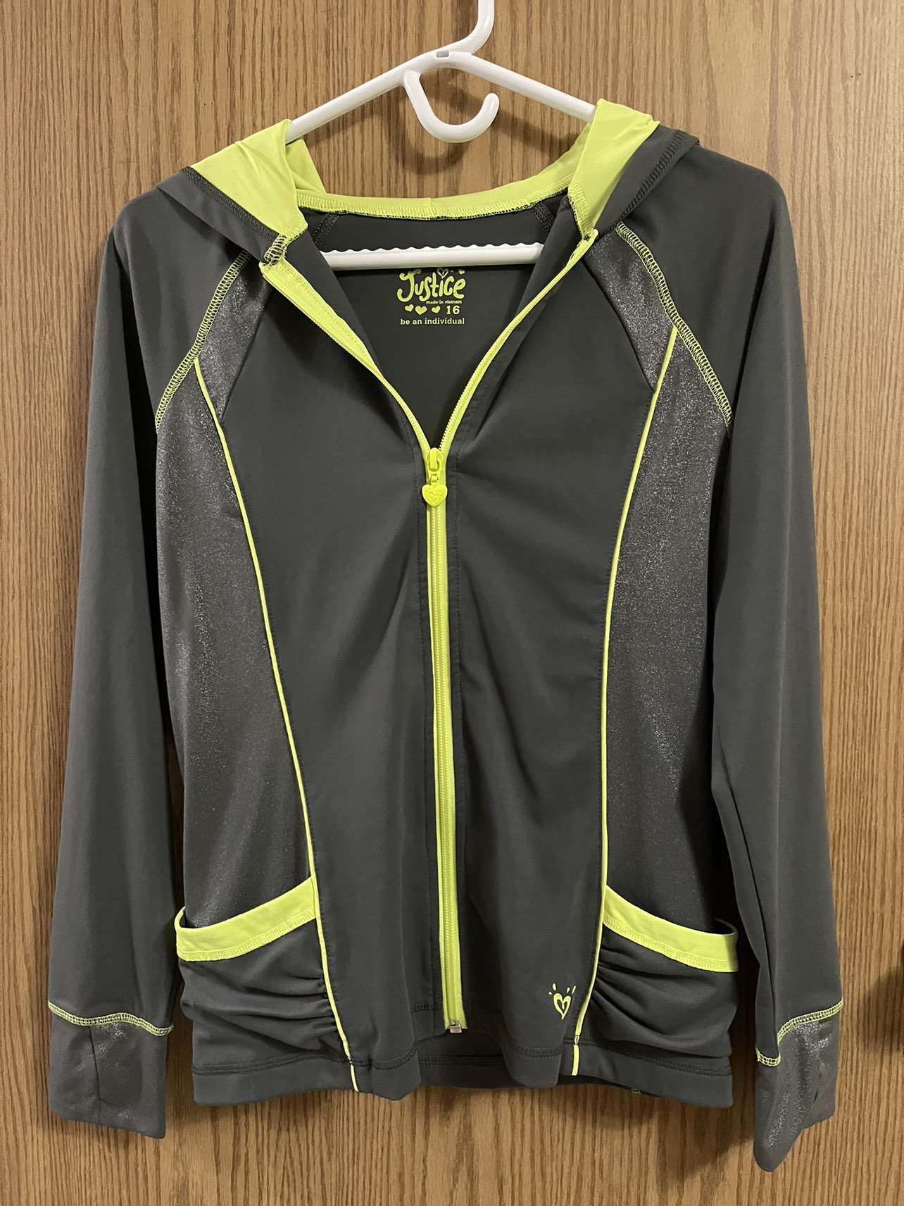 Justice yoga jacket thumbnail