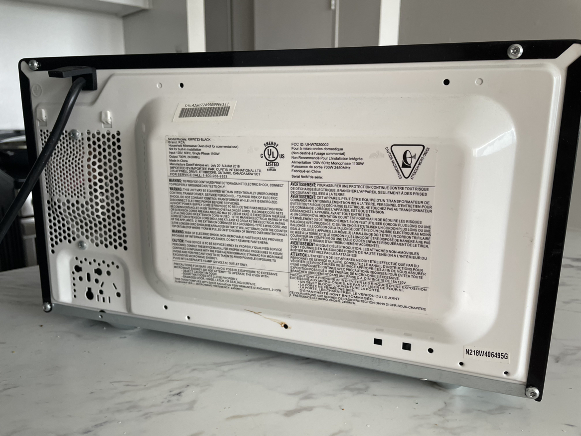 RCA Microwave black - photo 3