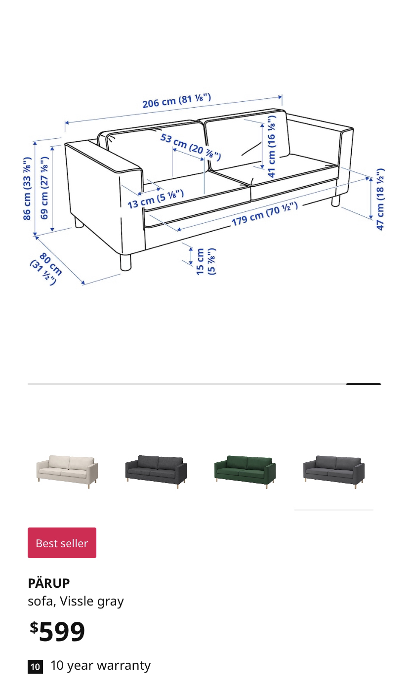 Moving sale sofa - photo 3