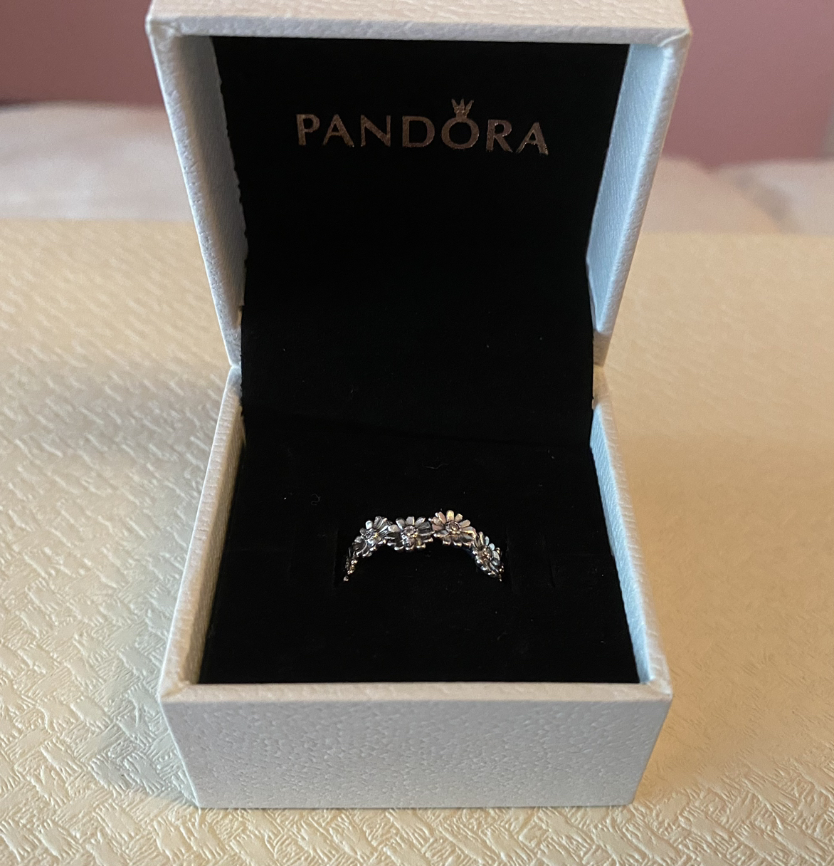 New Pandora Silver Flower Crown Ring - photo 3