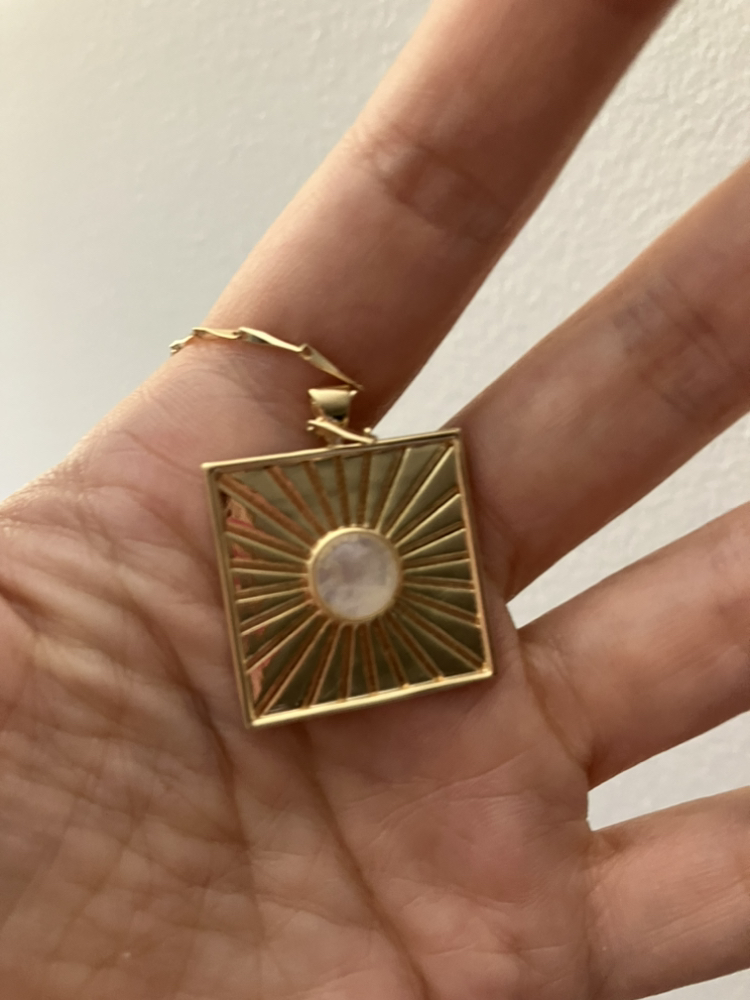 Melanie Auld Relic Moonstone and gold Necklace image indicator(2)