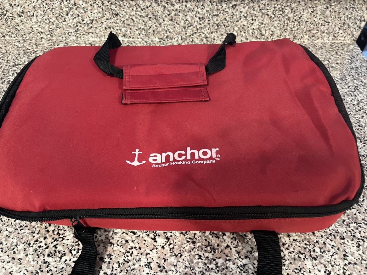 VGUC Anchor Hocking 3QT rectangular baking dish with lid and bag - photo 3