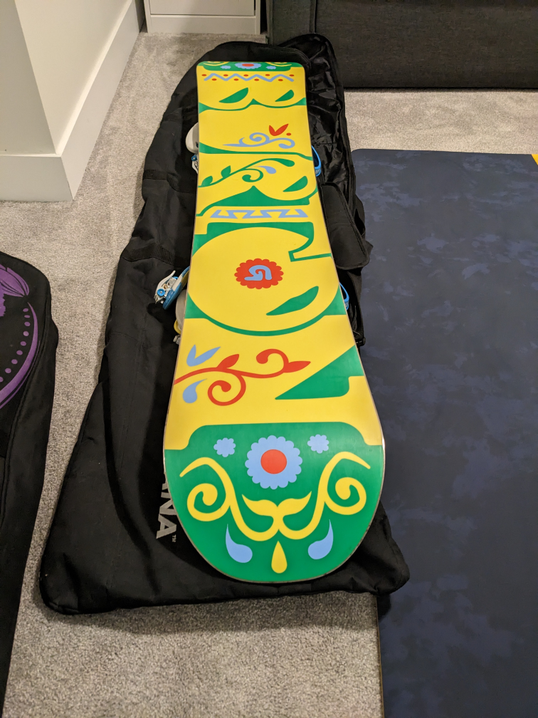 Burton snowboard + bag thumbnail