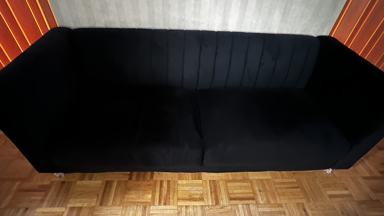 Dark velvet couch For sale - photo 3