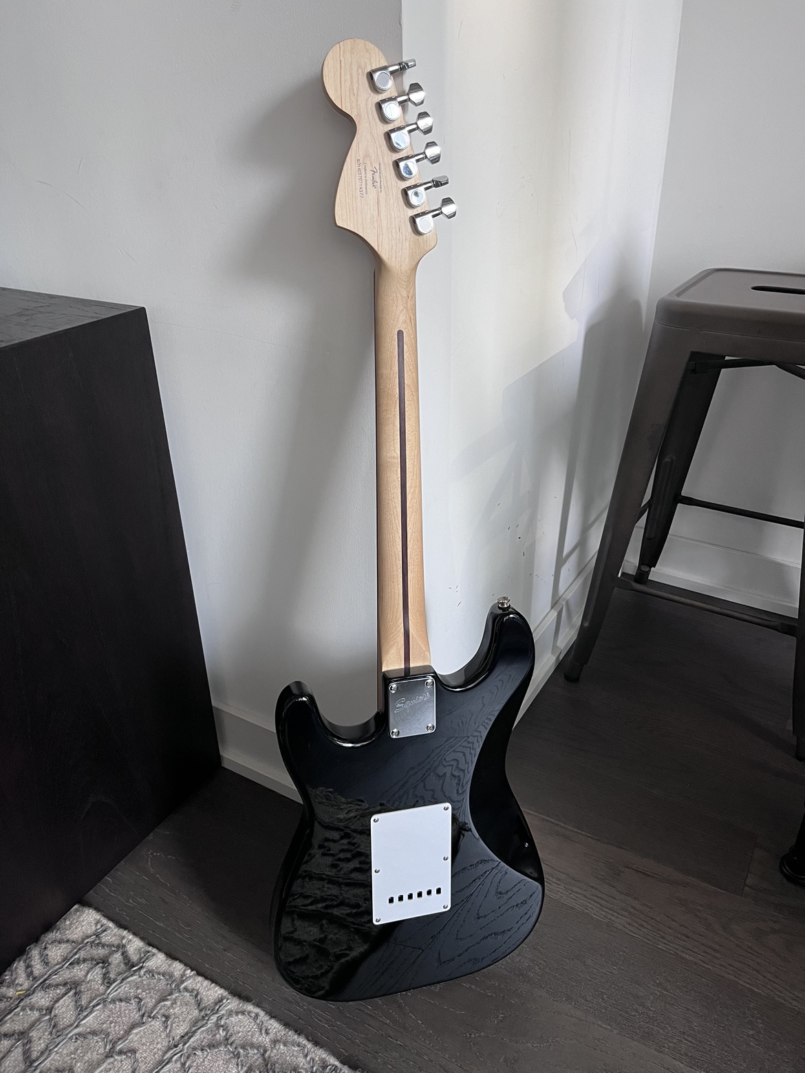 Fender Squier Strat Electric Guitar in Black - photo 2