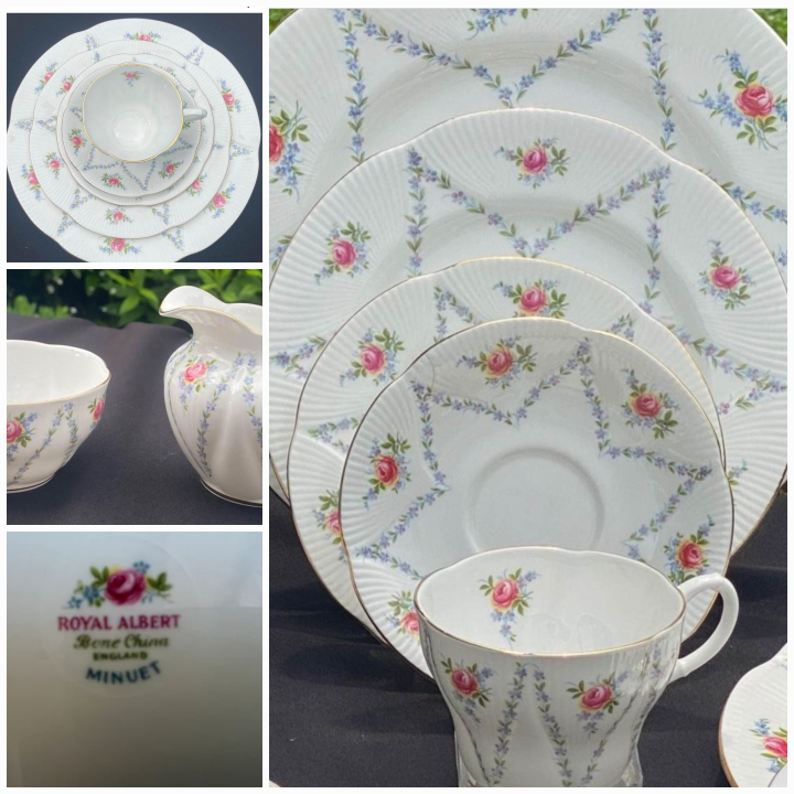 Royal Albert Minuet 8 Persons Set, New Condition thumbnail