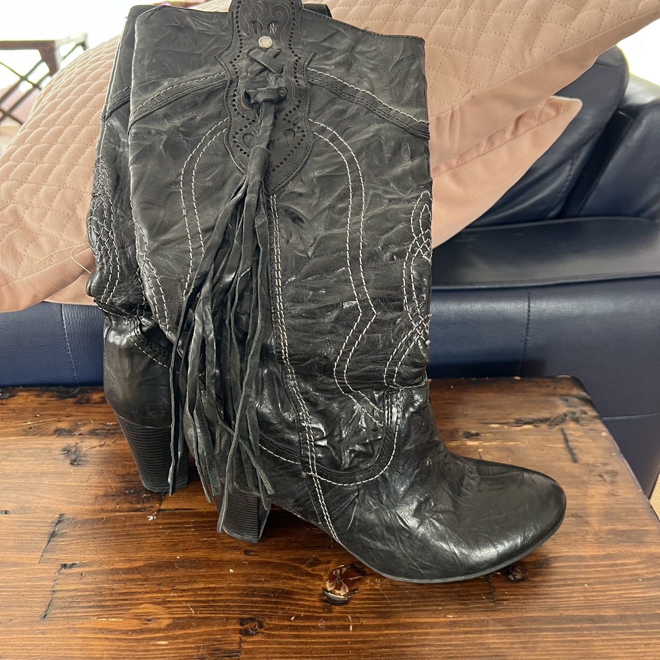 Genuine leather boots