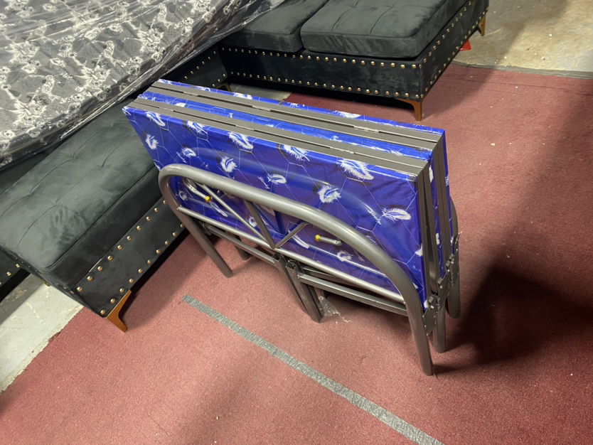 Folding bed brand new in box for 200 with free single mattress image indicator(8)