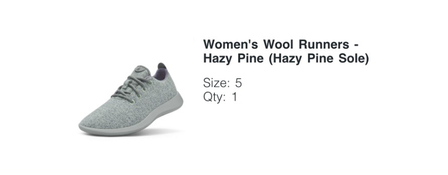 Allbirds women’s wool runner