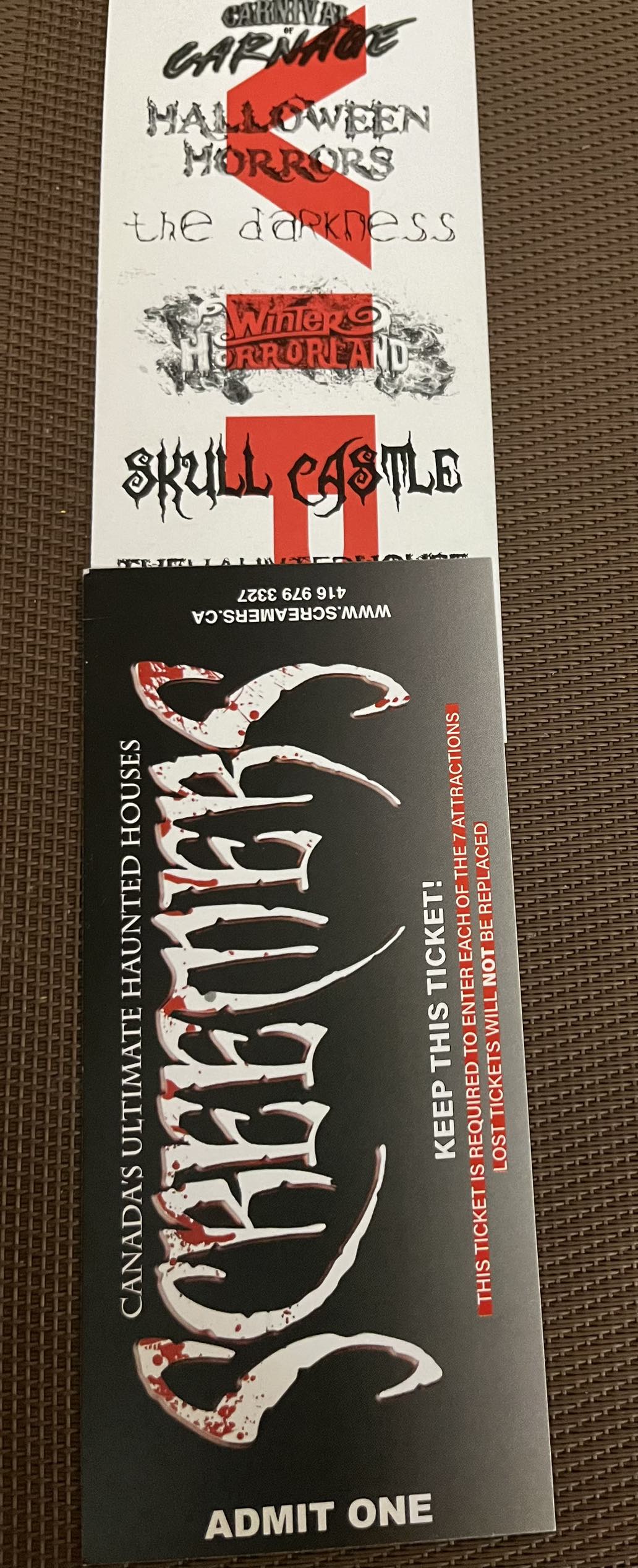 Screamers tickets -  2 VIP tickets