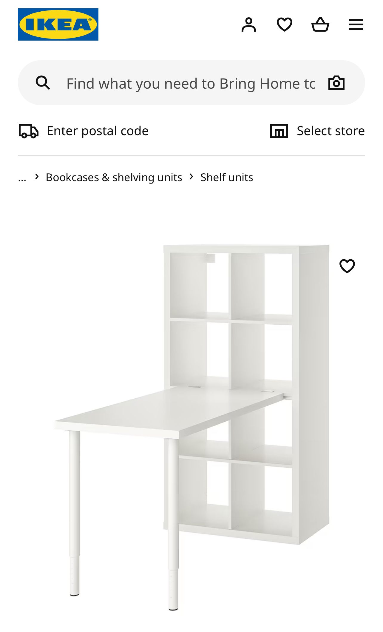 Desk for KALLAX shelf unit