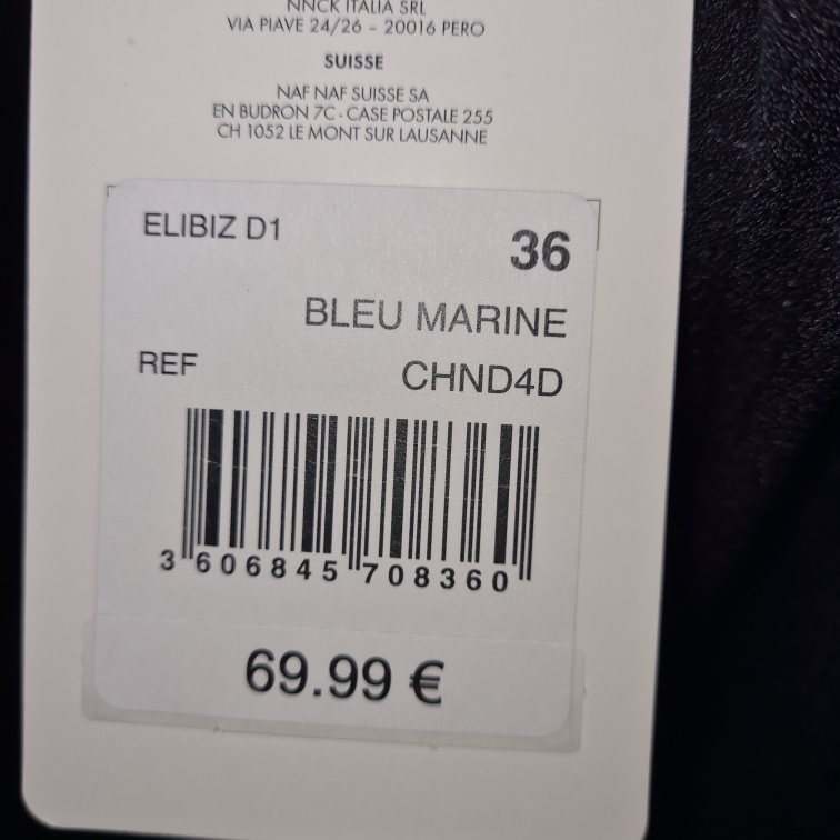 Naf Naf - Black and dark blue combishort image indicator(6)