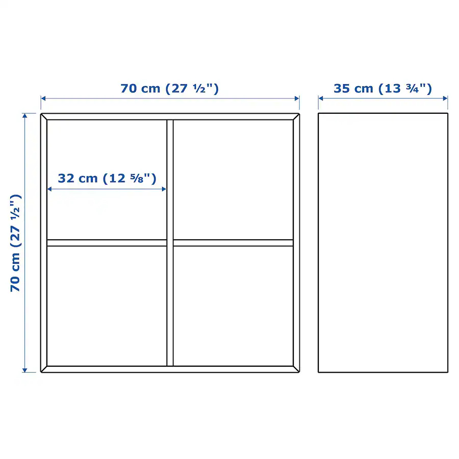 grey ikea bookcase - photo 2