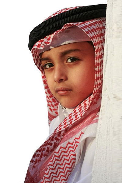 Boy  Red Shemagh (scarf)