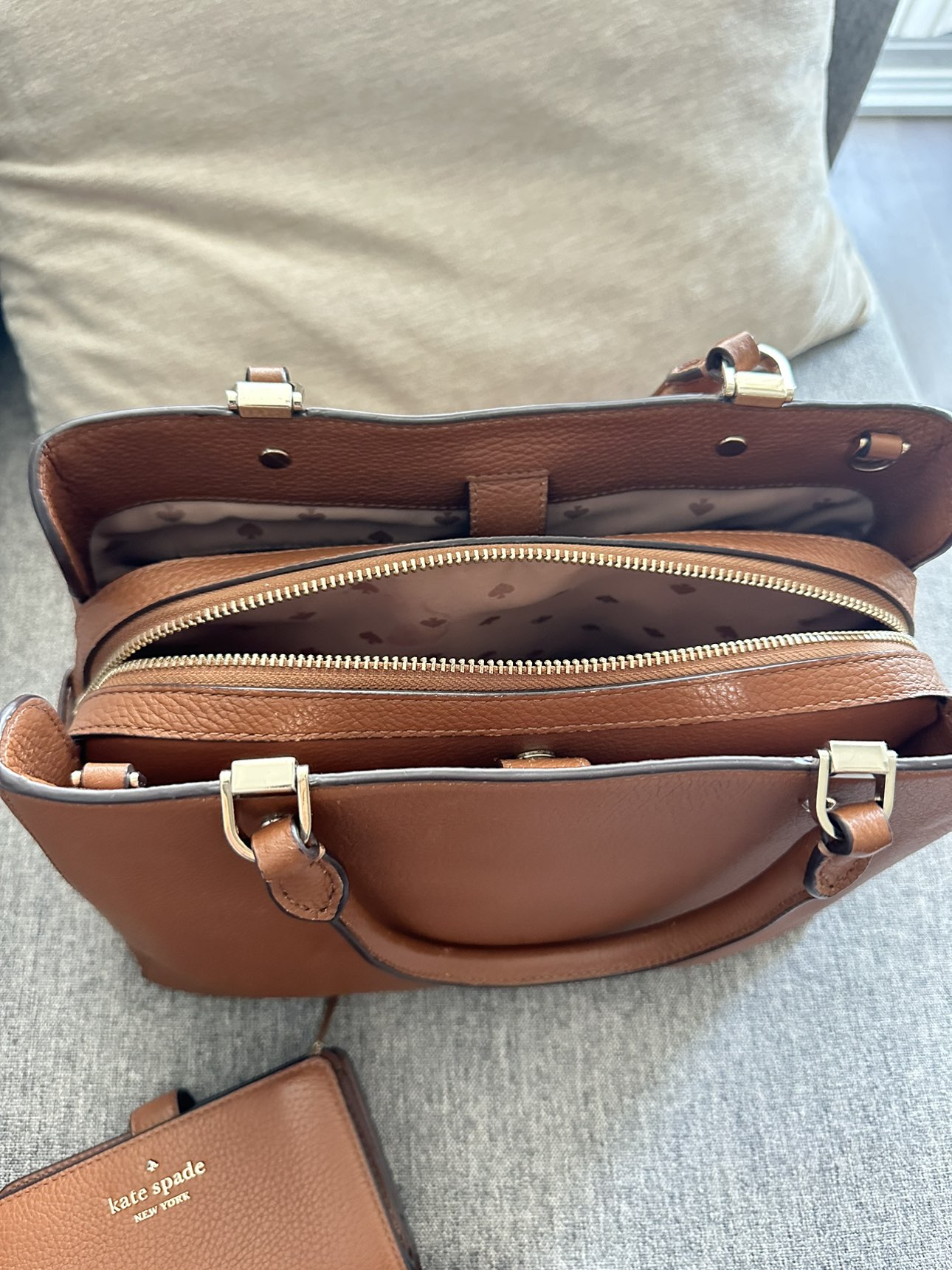 Kate spade purse handbag crossbody brown wallet - photo 2