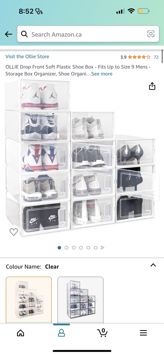 Shoe organizer (pack of 12)