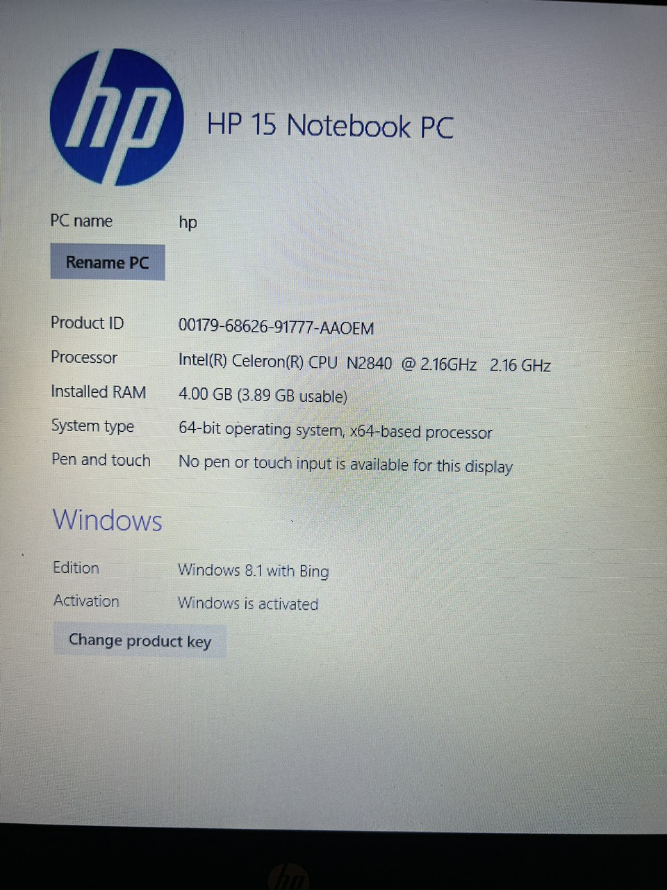 Hp laptop 443gb storage c: image indicator(4)