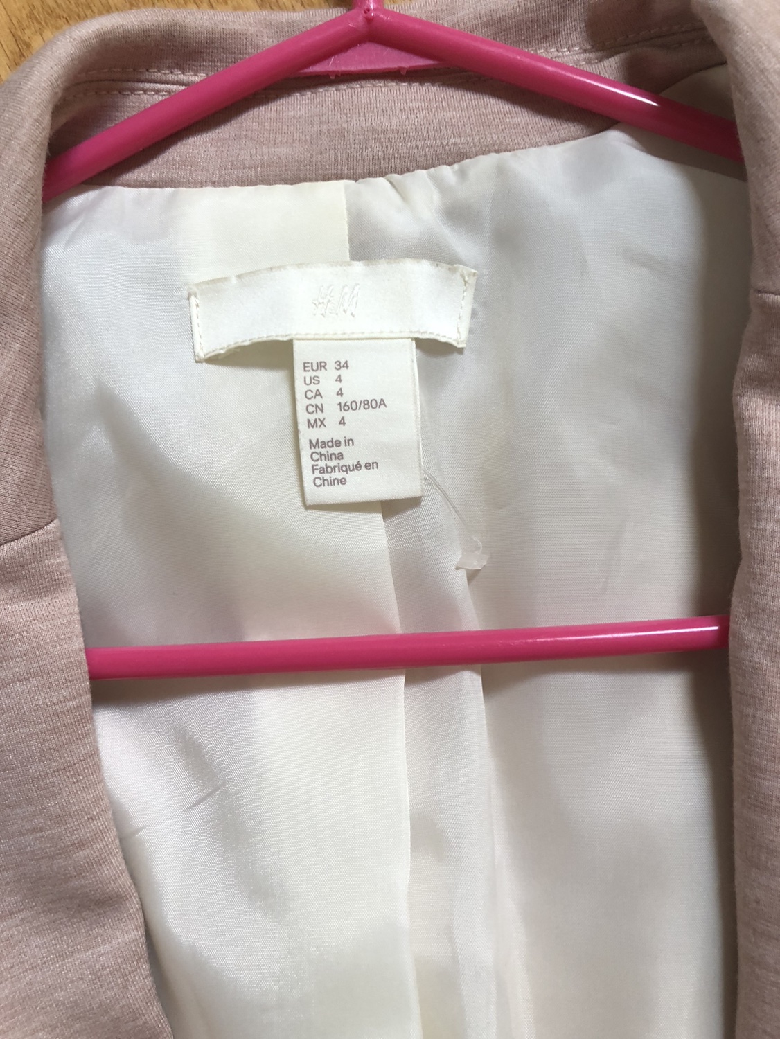 H&M blush pink Blazer - photo 3