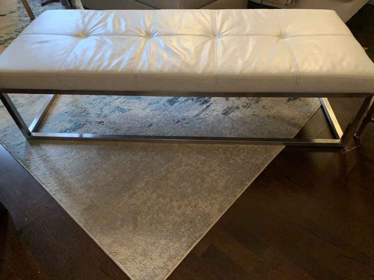 Gus Modern leather bench