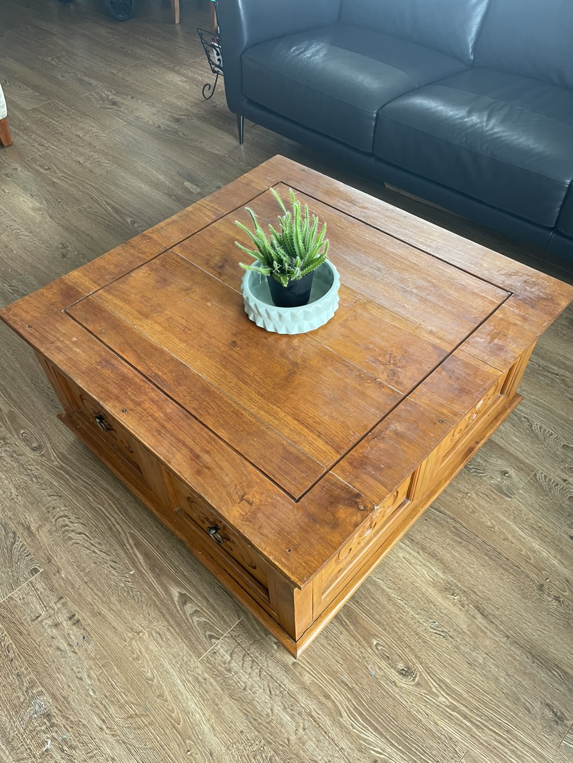 Wooden coffee table or coffee table or wood table thumbnail