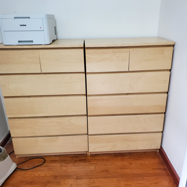 Ikea Malm 6 drower chest 31 1/2 x 48 3/8 - photo 2
