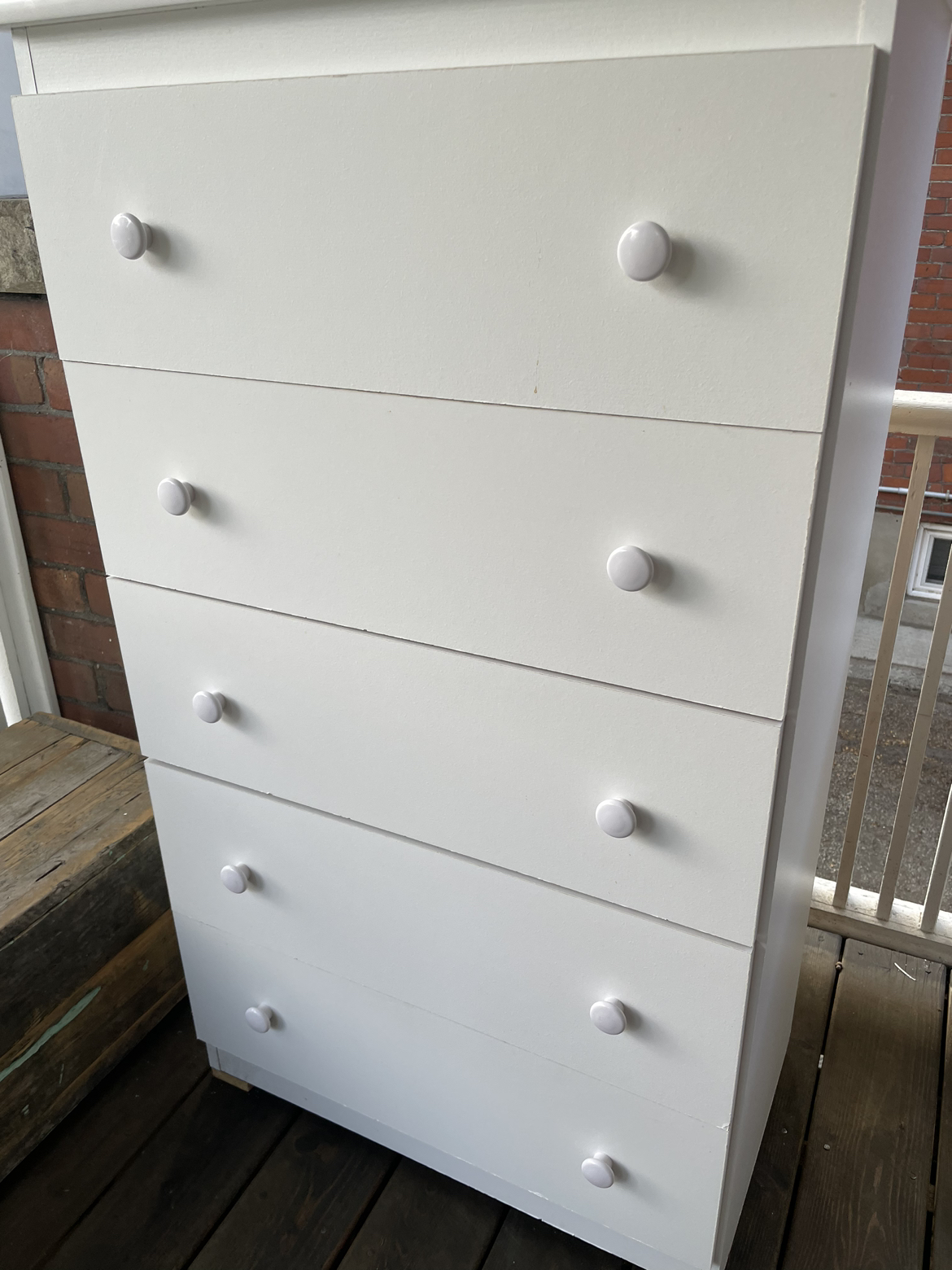 5-Drawer Chest - White - photo 3