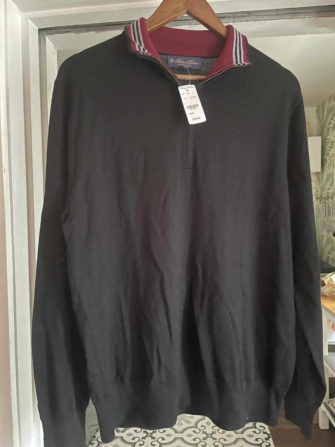Brooks Brothers Italian Yarn zip