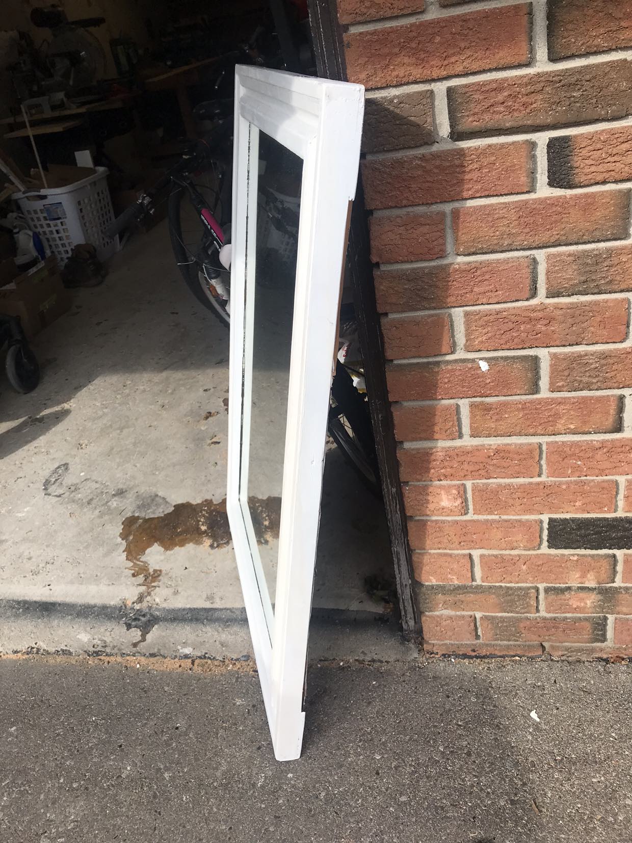 Wooden frame mirror - photo 2