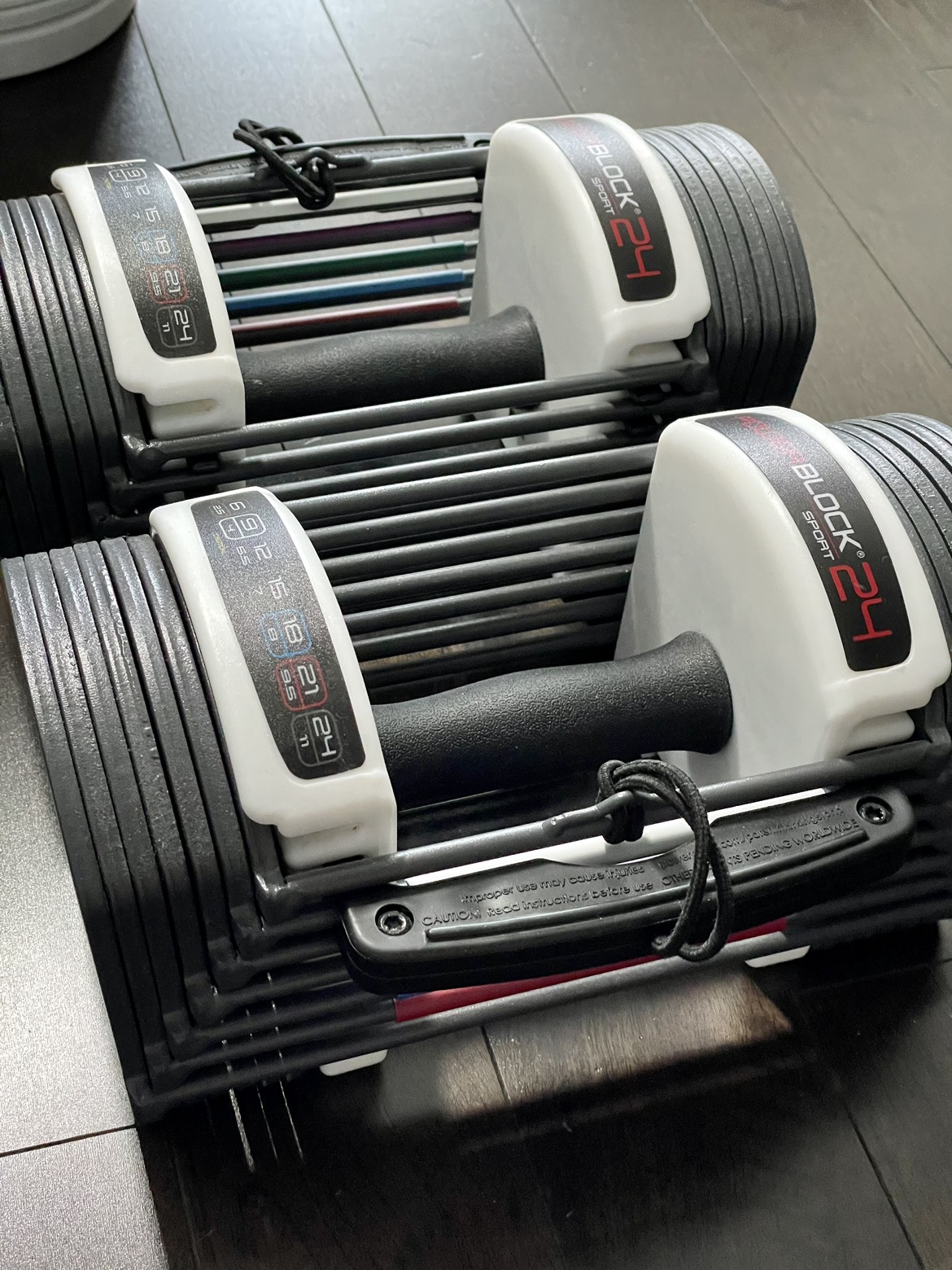 Pair of PowerBlock Sport Adjustable Dumbbells, 3-24 Ibs thumbnail