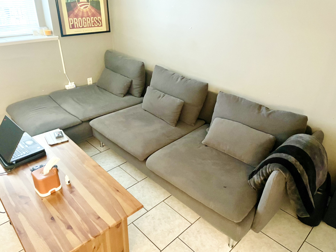 Ikea Soderhamn Sofa w/Chaise thumbnail