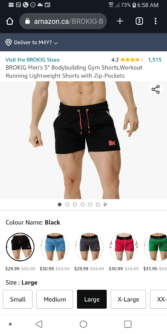 NEW!   Men's Gym Shorts - photo 2