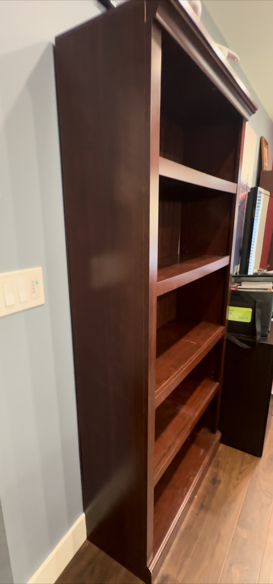 Cherry color bookshelves - photo 5