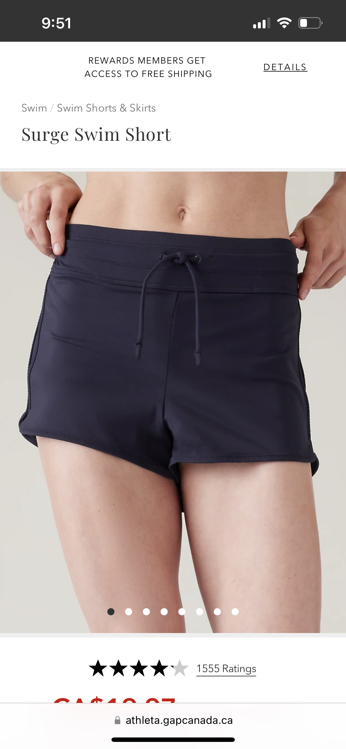 Athleta surge swim shorts Size small thumbnail