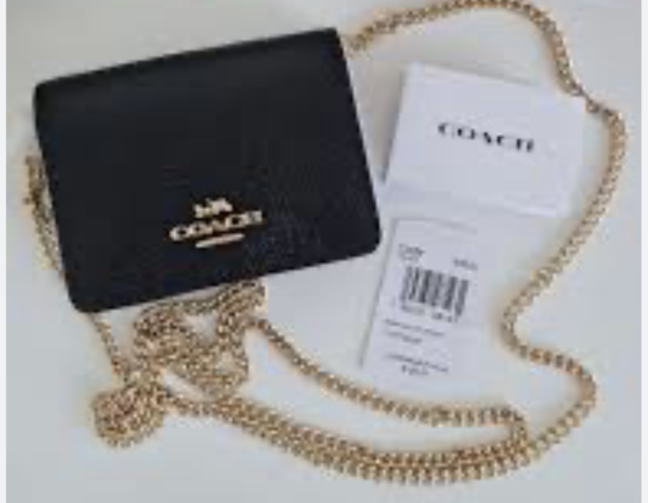 Original coach coins pouch with chain
